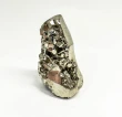3.81" Polished PYRITE Standing SCULPTURE Carving Huanzala Mine Peru T822