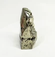 3.81" Polished PYRITE Standing SCULPTURE Carving Huanzala Mine Peru T822
