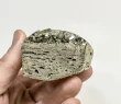 3.81" Polished PYRITE Standing SCULPTURE Carving Huanzala Mine Peru T822