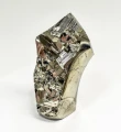 4.64" Polished PYRITE Standing SCULPTURE Carving Huanzala Mine Peru T823