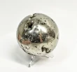 2.91" Polished PYRITE CRYSTAL SPHERE With Stand Huanzala Mine Peru T844