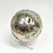 2.91" Polished PYRITE CRYSTAL SPHERE With Stand Huanzala Mine Peru T844