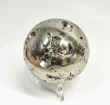 2.91" Polished PYRITE CRYSTAL SPHERE With Stand Huanzala Mine Peru T844