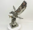 Massive XXL Hand-Carved & Polished PYRITE EAGLE sculpture Peru T856