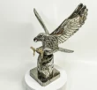 Massive XXL Hand-Carved & Polished PYRITE EAGLE sculpture Peru T856