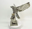 Massive XXL Hand-Carved & Polished PYRITE EAGLE sculpture Peru T857