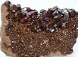 5.31" Dark RED VANADINITE CRYSTALS On Matrix Mibladen, Morocco P120