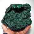 6.14" AMAZING VUG OF DRUZY SPARKLY MALACHITE KALUKULUKU MINE, CONGO Q-5