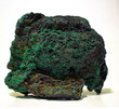 6.14" AMAZING VUG OF DRUZY SPARKLY MALACHITE KALUKULUKU MINE, CONGO Q-5