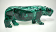 9.25" BEAUTIFUL POLISHED MALACHITE PANTHER ANIMAL CARVING - CONGO MC-316