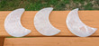 5.5" One Polished SELENITE MOON Charging Plate Morocco - P507