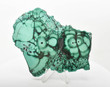 5.62" POLISHED MALACHITE Stalactite Slice / Slab With Stand - Congo T120