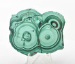 2.95" POLISHED MALACHITE Stalactite Slice / Slab With Stand - Congo T106