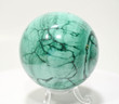 2.87" POLISHED MALACHITE SPHERE With Stand "Video" - Congo E570