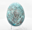 2.63" POLISHED SHATTUCKITE EGG With Stand "Video" Tantara Mine, Congo S322