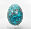2.91" POLISHED SHATTUCKITE EGG With Stand "Video" Tantara Mine, Congo S320