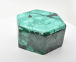 3.54" Beautiful Polished MALACHITE Hexagon JEWELRY BOX - Congo mc640