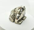 3.66" GOLDEN Polished PYRITE FROG Animal Carving - Peru P429
