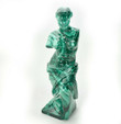 8.66" Polished MALACHITE Venus De Milo Sculpture Statue Carving - Congo mc603