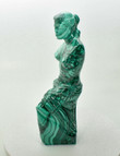 8.66" Polished MALACHITE Venus De Milo Sculpture Statue Carving - Congo mc603