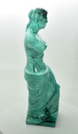 10.23" Polished MALACHITE Venus De Milo Sculpture Statue Carving - Congo mc601