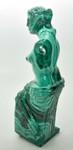 10.23" Polished MALACHITE Venus De Milo Sculpture Statue Carving - Congo mc602