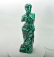10.23" Polished MALACHITE Venus De Milo Sculpture Statue Carving - Congo mc602