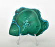 3.18" Polished Chatoyant MALACHITE CHRYSOCOLLA CORNETITE Slice / Slab Congo A741