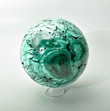 5.31" Beautiful POLISHED MALACHITE SPHERE With Stand - No Filler Congo E565