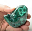 2.99" POLISHED BULLSEYE MALACHITE - Congo A693