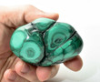 2.87" POLISHED BULLSEYE MALACHITE - Congo A691