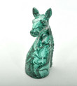 4.09" Beautiful POLISHED MALACHITE Horse Bust Animal Carving - Congo mc599