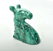 4.05" Beautiful POLISHED MALACHITE Horse Bust Animal Carving - Congo mc597