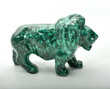 6.69" Beautiful POLISHED MALACHITE Lion Animal Carving - Congo mc595