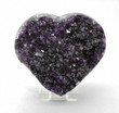 3.66" BEAUTIFUL AMETHYST Quartz HEART with Stand - Uruguay P375