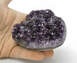 3.66" BEAUTIFUL AMETHYST Quartz HEART with Stand - Uruguay P375