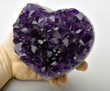 5.11" BEAUTIFUL AMETHYST HEART - Uruguay P366