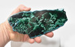 6.88" Polished MALACHITE CHRYSOCOLLA CORNETITE Slice / Slab Congo A802