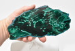 7.28" Polished MALACHITE CHRYSOCOLLA CORNETITE Slice / Slab Congo A794