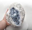 8.07" Beautiful CELESTITE GEODE CELESTINE 15.5 Pounds - Madagascar P700