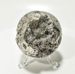 2.40" GOLDEN Polished PYRITE SPHERE With Stand "Video" - Peru P689
