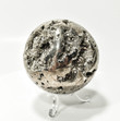 2.99" GOLDEN Polished PYRITE SPHERE With Stand "Video" - Peru P664