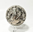 2.99" GOLDEN Polished PYRITE SPHERE With Stand "Video" - Peru P664