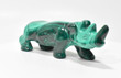 4.72" Beautiful POLISHED MALACHITE RHINO Animal Carving "Video" - Congo mc738