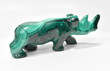 4.72" Beautiful POLISHED MALACHITE RHINO Animal Carving "Video" - Congo mc738