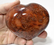 3.62" Polished CARNELIAN Crystal HEART - Madagascar P590