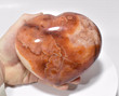 5.51" Polished CARNELIAN Crystal HEART - Madagascar P595