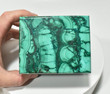 3.89" Beautiful Polished MALACHITE JEWELRY BOX "Video" - Congo mc711