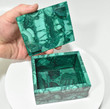 3.89" Beautiful Polished MALACHITE JEWELRY BOX "Video" - Congo mc711