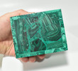 3.89" Beautiful Polished MALACHITE JEWELRY BOX "Video" - Congo mc711